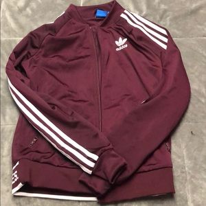 Purple adidas track jacket